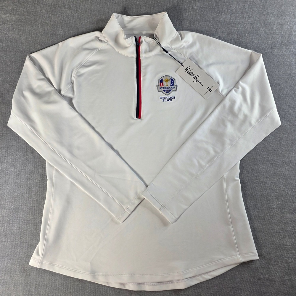 Walter Hagen Ryder Cup 2025 Bethpage Black 1/4 Zip Womens L NWT Performance